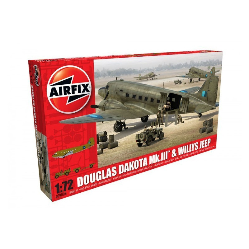 Douglas Dakota MkIII with Willys Jeep 1:72